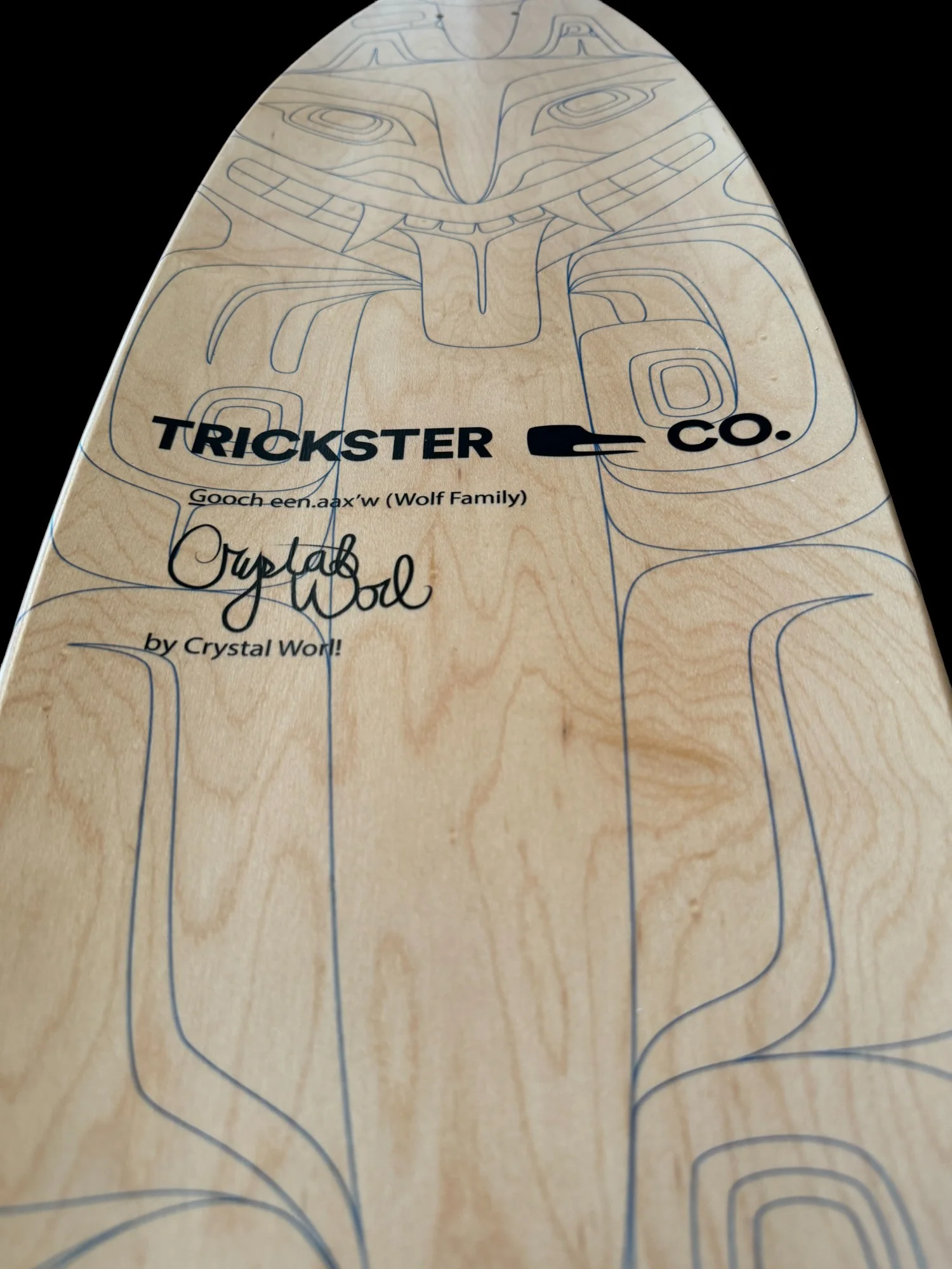 G̱ooch een.aax’w (Wolf Family) 40" Longboard - Image 4