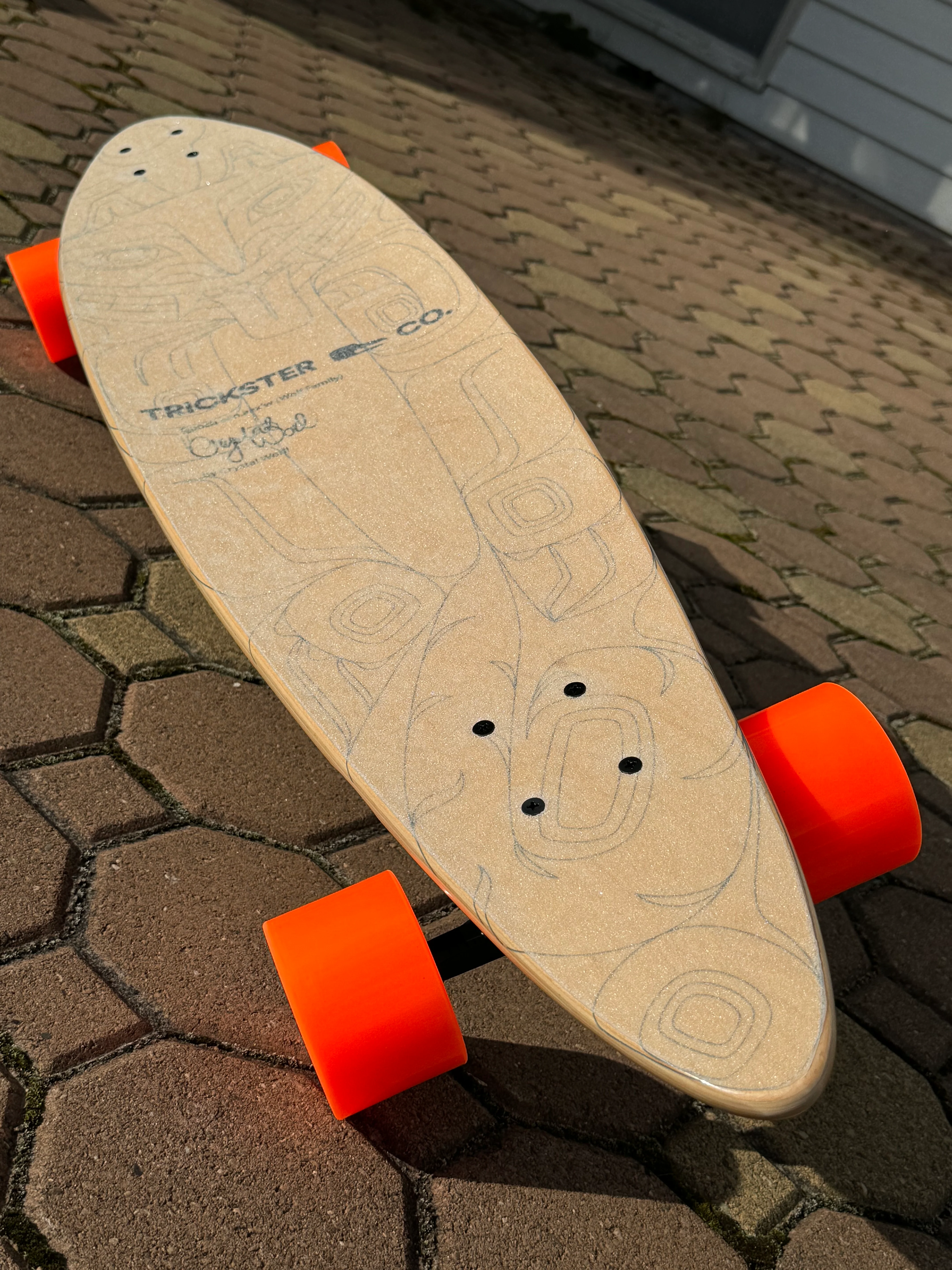 G̱ooch een.aax’w (Wolf Family) 40" Longboard CRUISER BUILD - Image 4
