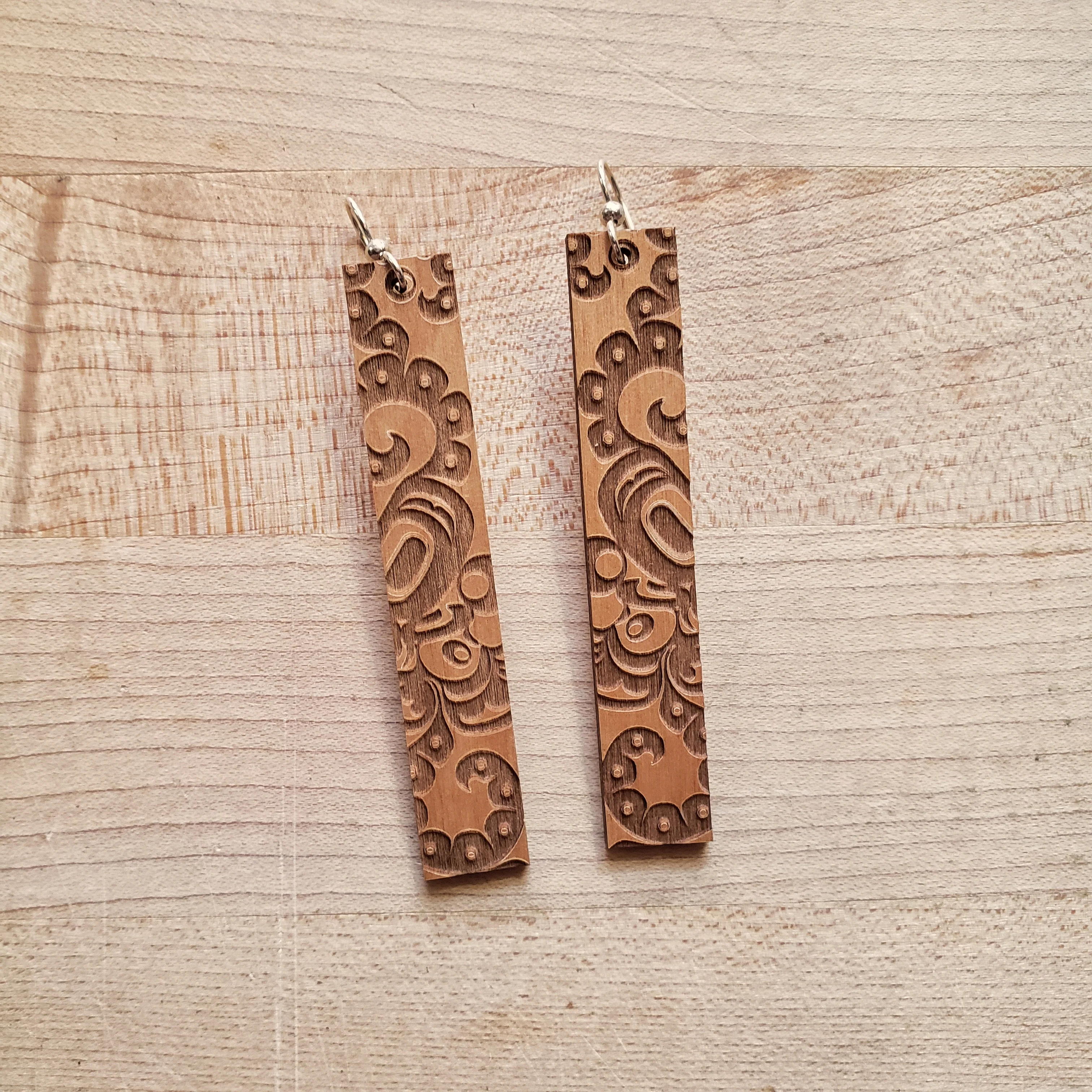 Alder Wood Earrings - Assorted Styles - Image 7