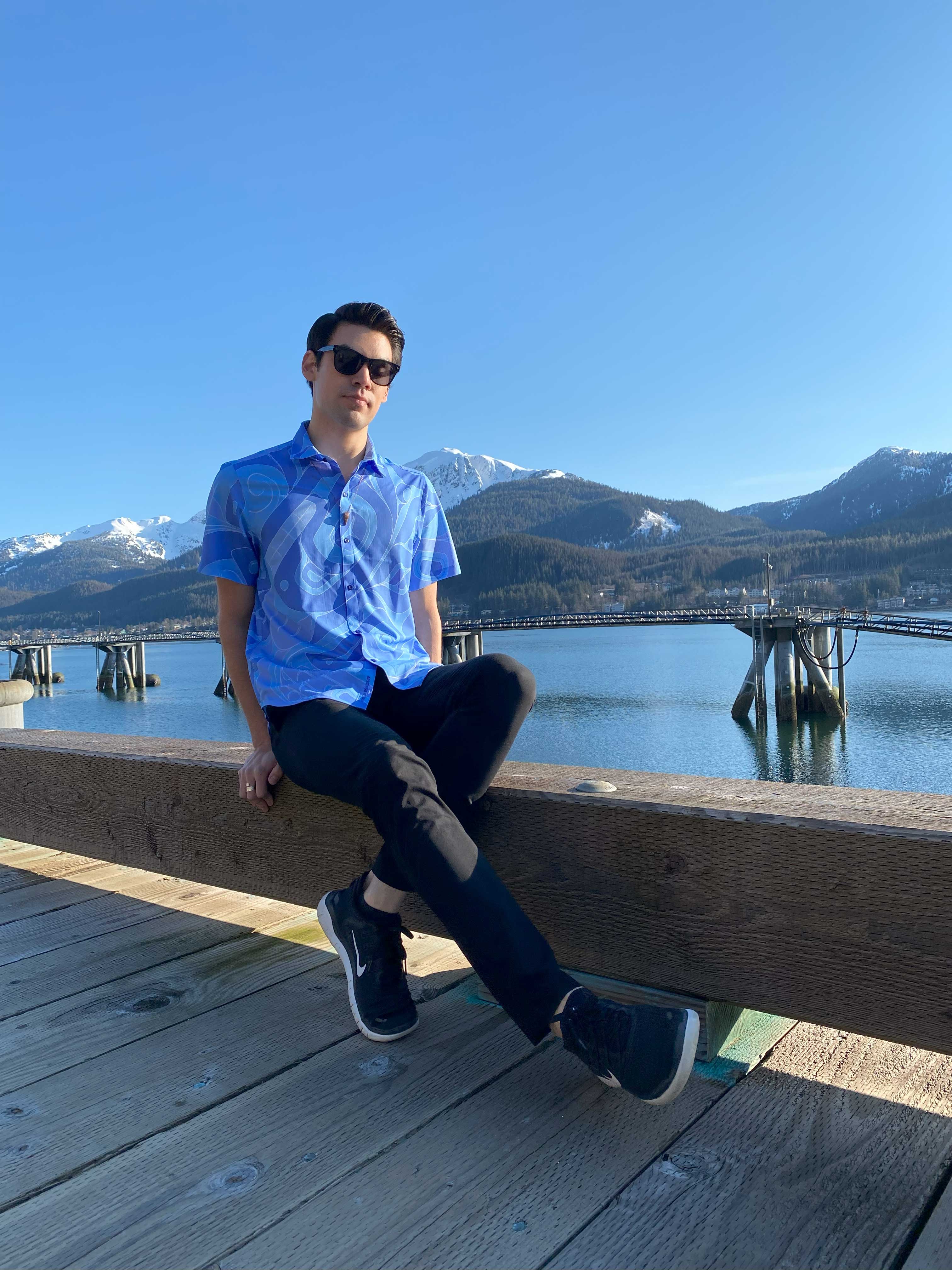 Tommy Bahama Coast Ocean Life Shirt - Cobalt Sea - Image 4